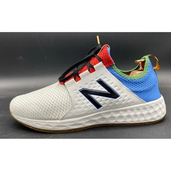 New Balance Men's 10Fresh Foam Cruz v1 Reissue White Faded Custom Cobalt